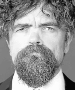 Black And White Peter Dinklage Diamond Painting