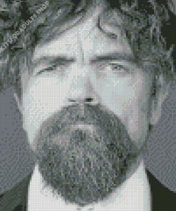 Black And White Peter Dinklage Diamond Painting