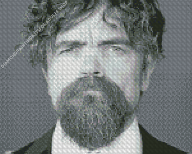 Black And White Peter Dinklage Diamond Painting