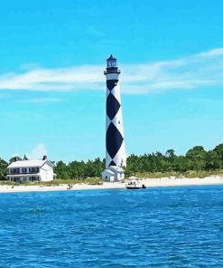 Cape Lookout Lighthouse Diamond Painting