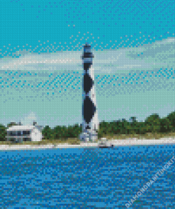 Cape Lookout Lighthouse Diamond Painting