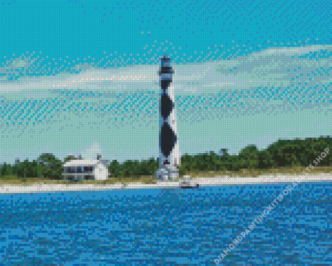 Cape Lookout Lighthouse Diamond Painting