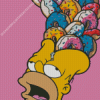 Crazy Homer Simpson Diamond Painting