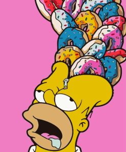 Crazy Homer Simpson Diamond Painting