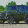 Dark Green Jeep Diamond Painting