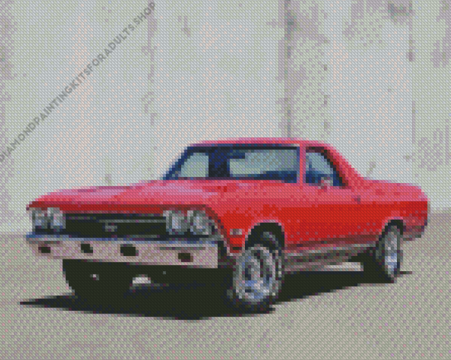 Red SS El Camino Diamond Painting