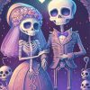 Romantic Skeleton Couple Diamond Painting