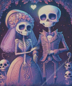 Romantic Skeleton Couple Diamond Painting