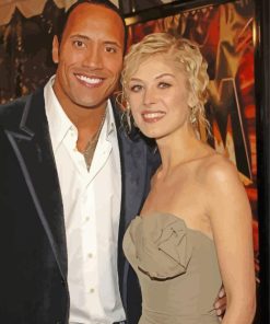 Rosamund Pike And The Rock Diamond Painting