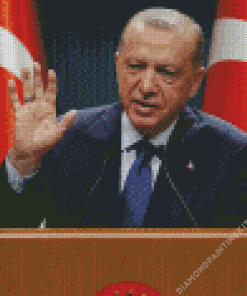 Tayyip Erdogan Diamond Painting