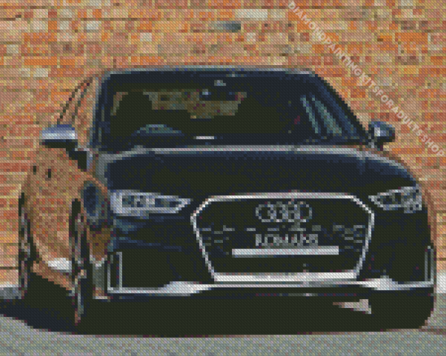 Black Audi A3 Sport Car Diamond Painting