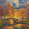 Central Park In The Fall Diamond Painting