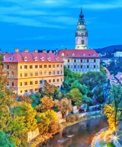 Cesky Krumlov Tower Diamond Painting