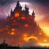 Fantasy Moonlight Castle Diamond Painting