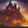 Fantasy Moonlight Castle Diamond Painting