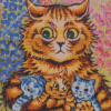 Kittens Louis Wain Diamond Painting