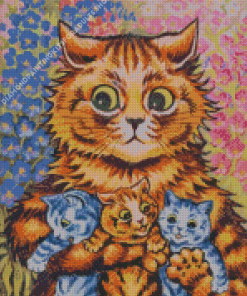 Kittens Louis Wain Diamond Painting