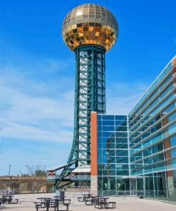 Knoxville Sunsphere Tower Diamond Painting