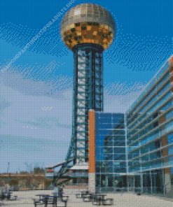 Knoxville Sunsphere Tower Diamond Painting