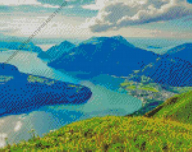 Lake Lucerne Vierwaldstattersee Diamond Painting