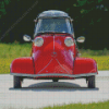 Red Vintage Bubble Car Diamond Painting