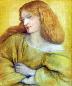 Woman In Yellow Art Diamond Painting