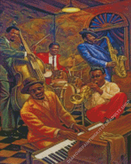 African Musicians Diamond Painting