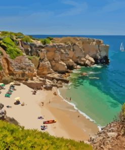 Albufeira Beach Diamond Painting