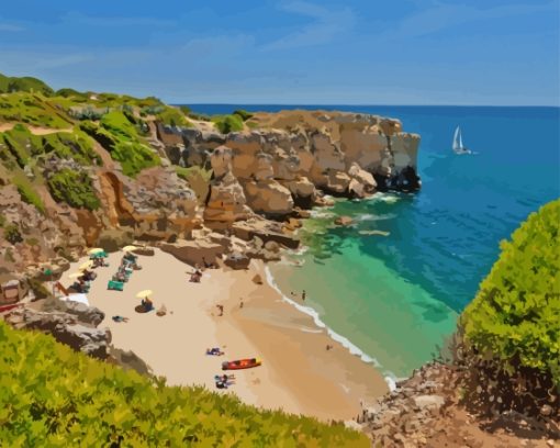 Albufeira Beach Diamond Painting