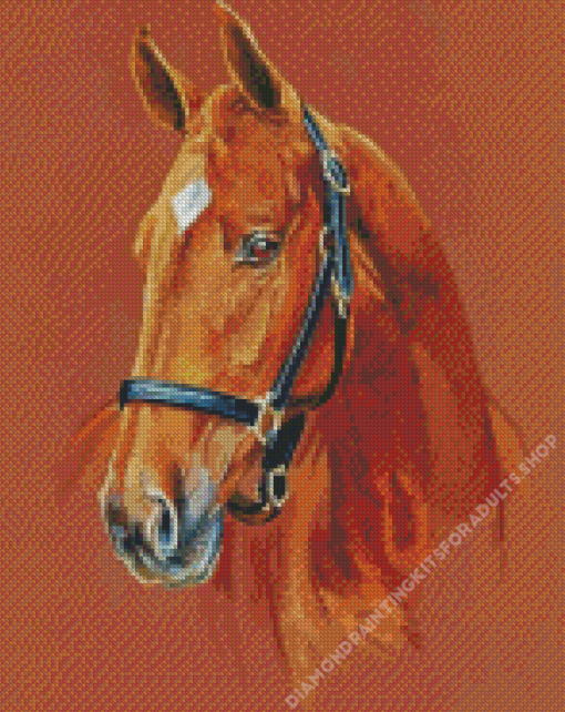 American Quarter Horse Head Art Diamond Painting