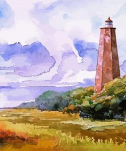 Bald Head Lighthouse Art Diamond Painting