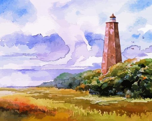 Bald Head Lighthouse Art Diamond Painting