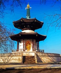 Battersea Park Peace Pagoda Diamond Painting