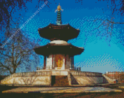 Battersea Park Peace Pagoda Diamond Painting