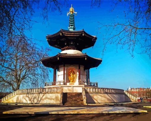 Battersea Park Peace Pagoda Diamond Painting