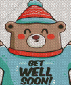 Bear With Hat Diamond Painting