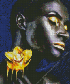 Black Golden Tears Diamond Painting