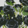 Black Floral Roses Diamond Painting