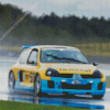 Blue And Yellow Renault Clio Sport Diamond Painting