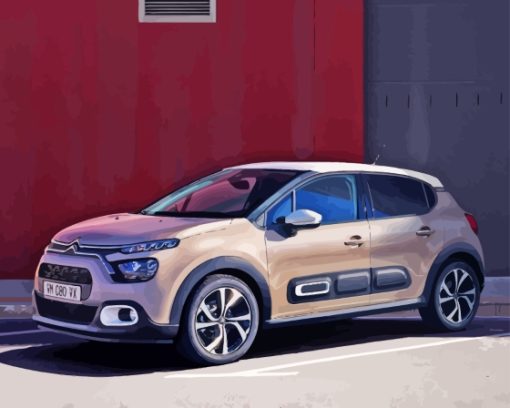 Bronze Citroen Car Diamond Painting