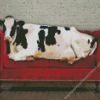 Cow On Sofa Diamond Painting