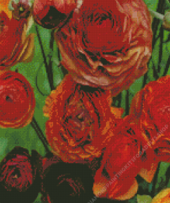 Dead Ranunculus Flowers Diamond Painting