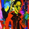 Ernst Ludwig Kirchner Self Portrait with Cat Diamond Painting