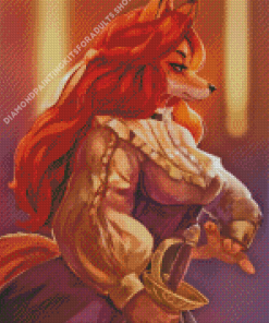 Fox Lady Diamond Painting