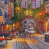 French Country Cafe Art Diamond Painting