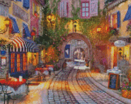 French Country Cafe Art Diamond Painting