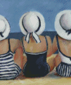 Girl In The Beach Diamond Painting