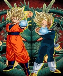 Goku And Vegita Dragon Ball Diamond Painting