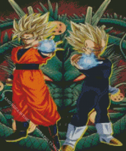 Goku And Vegita Dragon Ball Diamond Painting