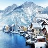 Hallstatt Winter Village Diamond Painting